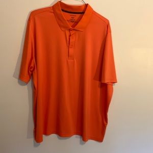 3XL polo wicking fabric George, bright orange